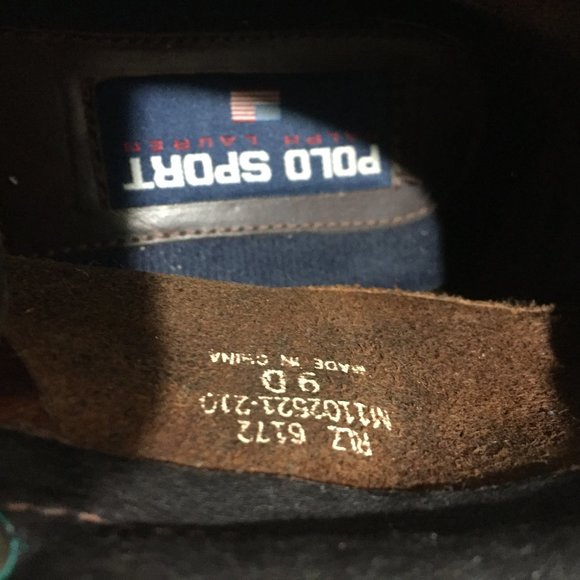 VINTAGE POLO SPORTS LEATHER BOAT BOOTS SIZE 9D - Picture 10 of 13